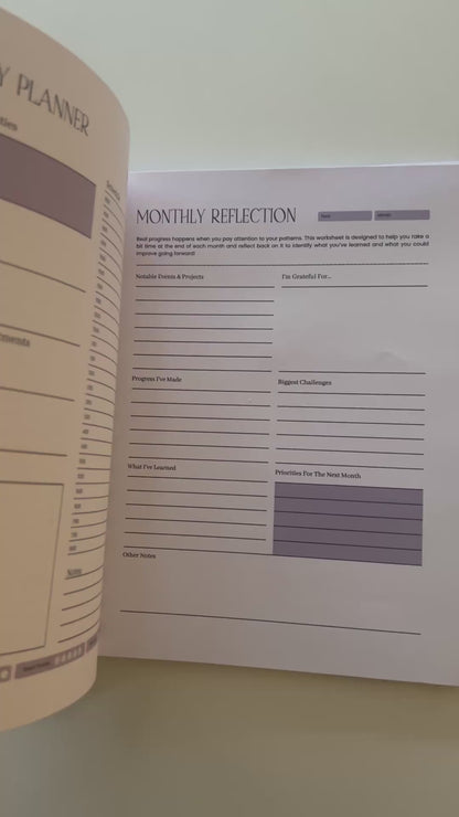 Bossy Scribes Life & Business Planner (3 mo planner)  - 8.5" x 11"