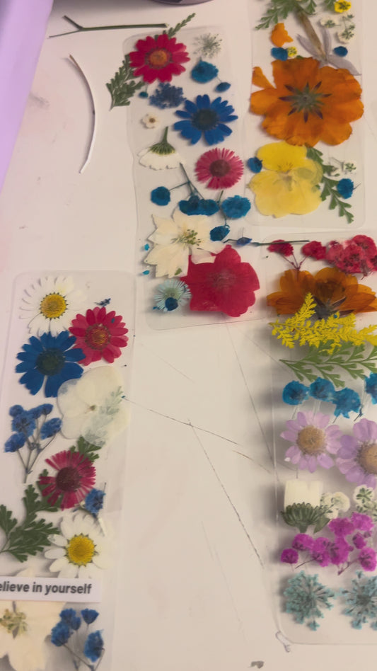Pressed Flower Bookmark | Real Dried Floral Bookmark | Handmade Botanical Gift | Unique Book Lover Gift | Laminated Flower Bookmark